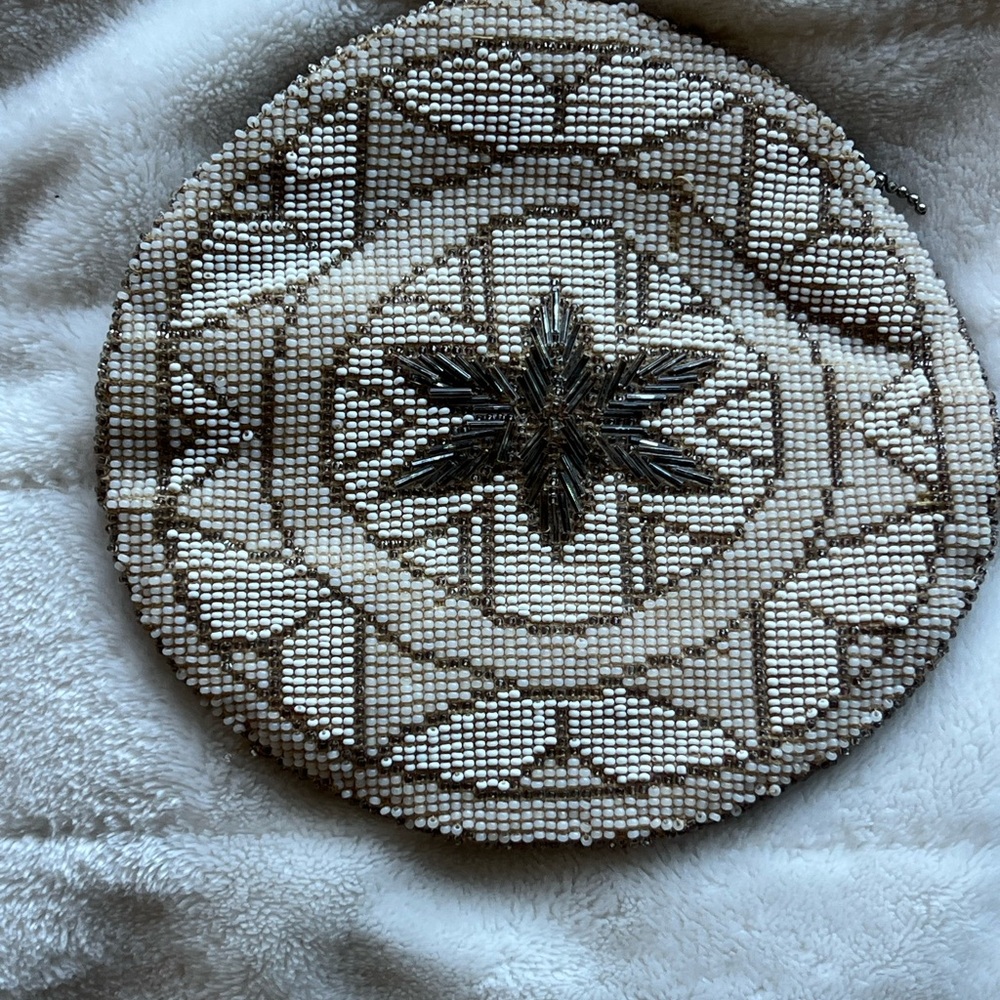 Beaded Round Clutch